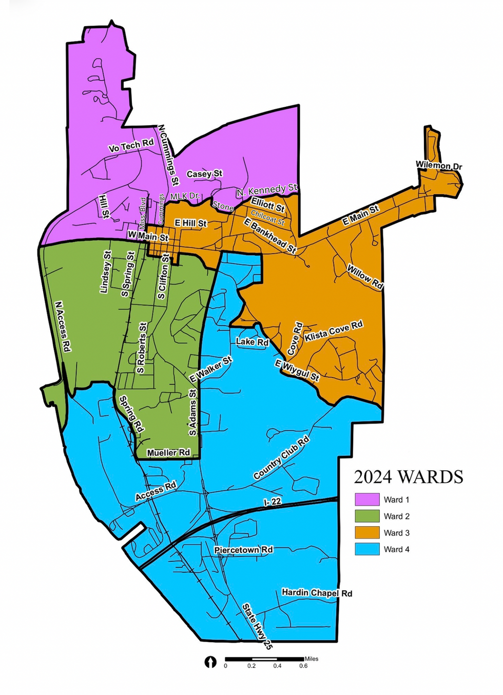 Fulton city wards and voting precincts map